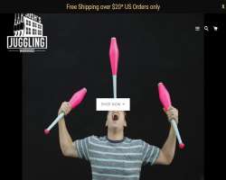 He runs an online juggling equipment store called Juggling Warehouse